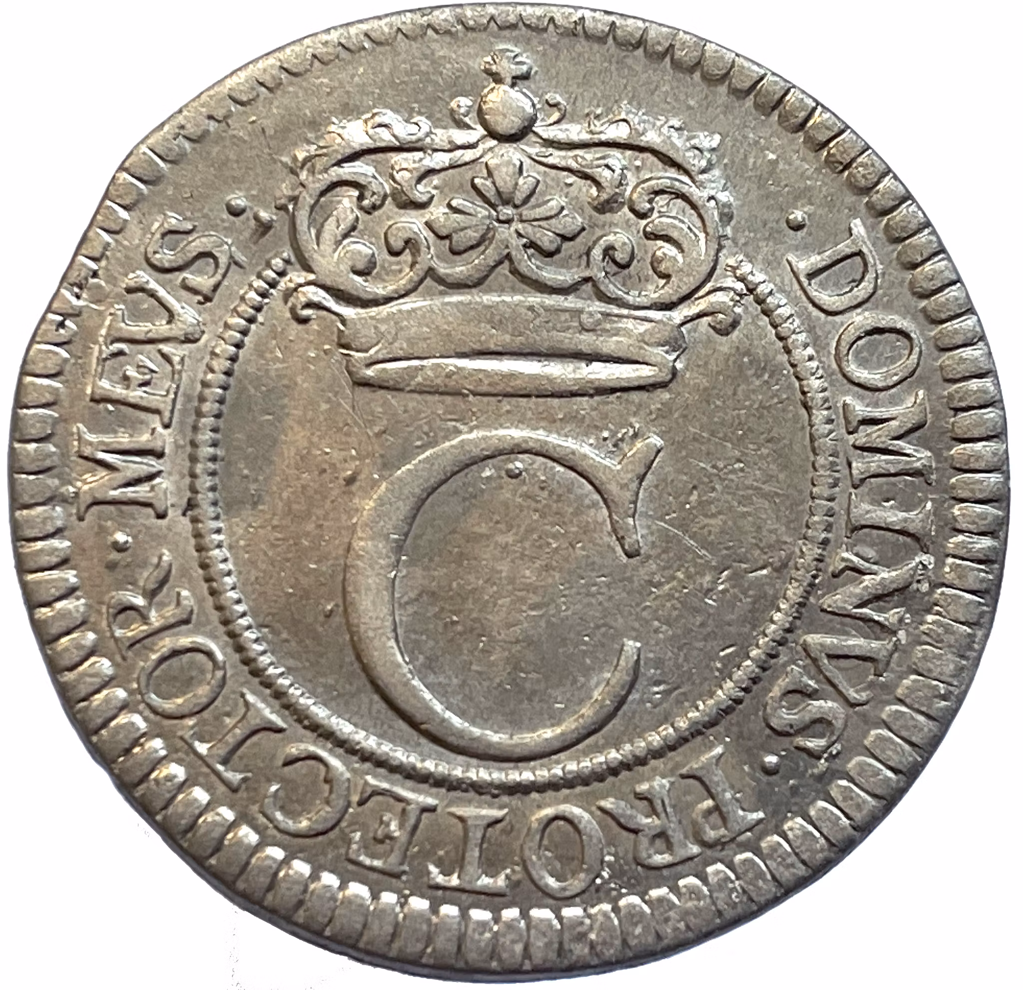 Karl XI, 4 Öre 1667 med omskrift "SÖLFWER"