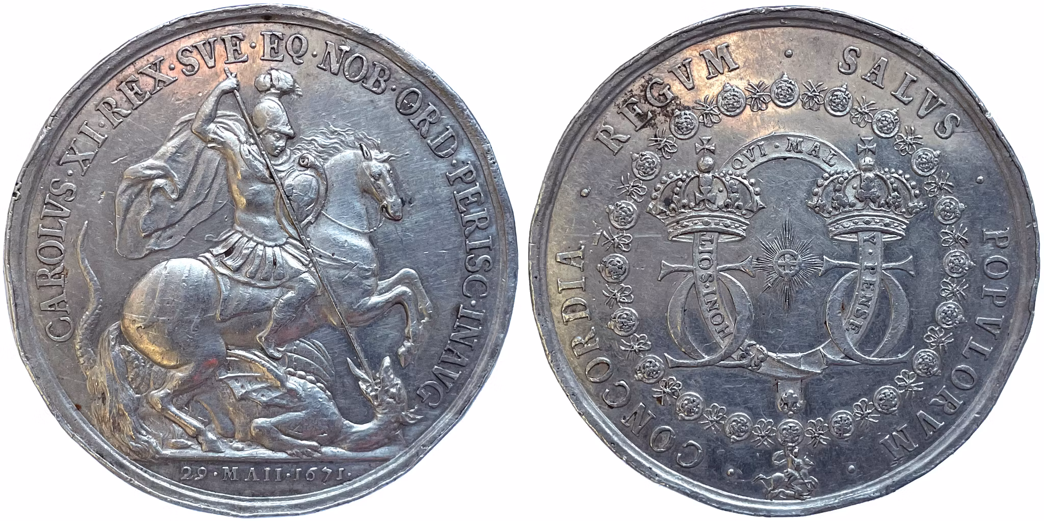 Karl XI - Strumpebandsorden 1671 av Roettiers