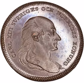 Karl XIII - Till tjänare vid hovet för lång och trogen tjänst- MYCKET RAR HYBRID