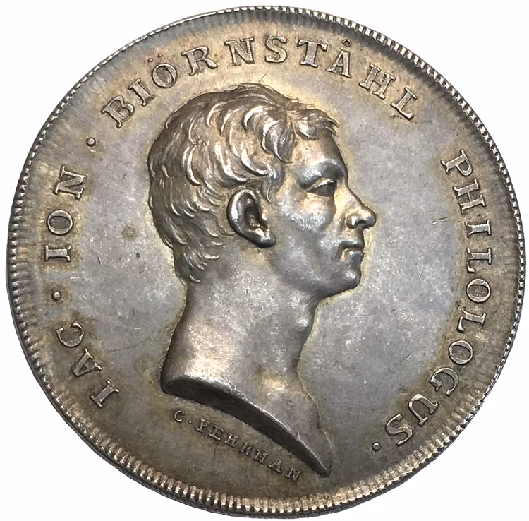 Jonas Björnståhl utnämd till professor i österländska språk vid universitetet i Lund av Carl Gustav Fehrman 1780