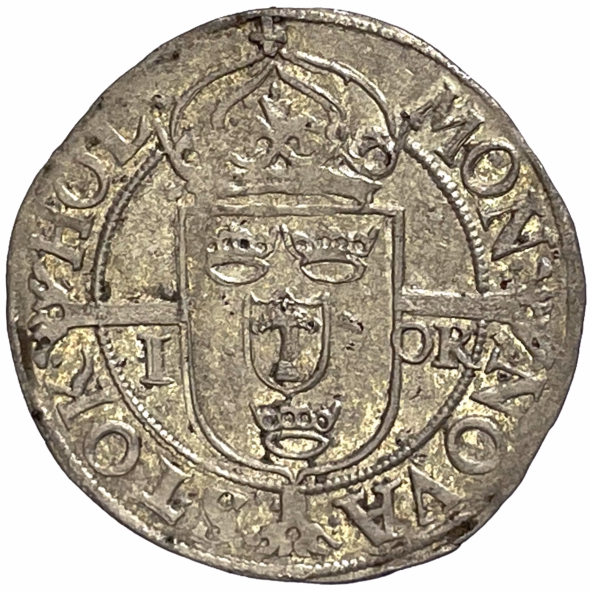 Johan III - 1 Öre 1575 -  Vackert exemplar med närmast full präglingsglans bevarad