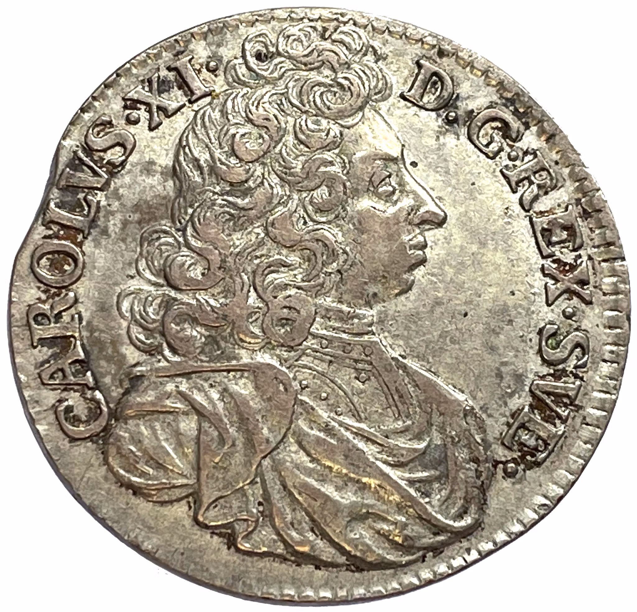 Karl XI - 2 Mark 1692 - Vackert exemplar med mycket lyster