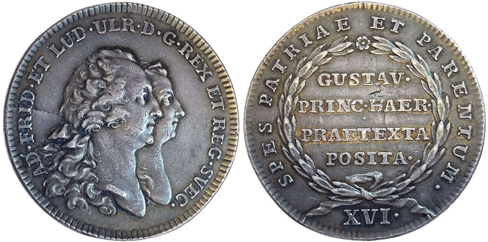 Adolf Fredrik och Lovisa Ulrika - Gustav (III) förklaras myndig 1762 av Daniel Fehrman