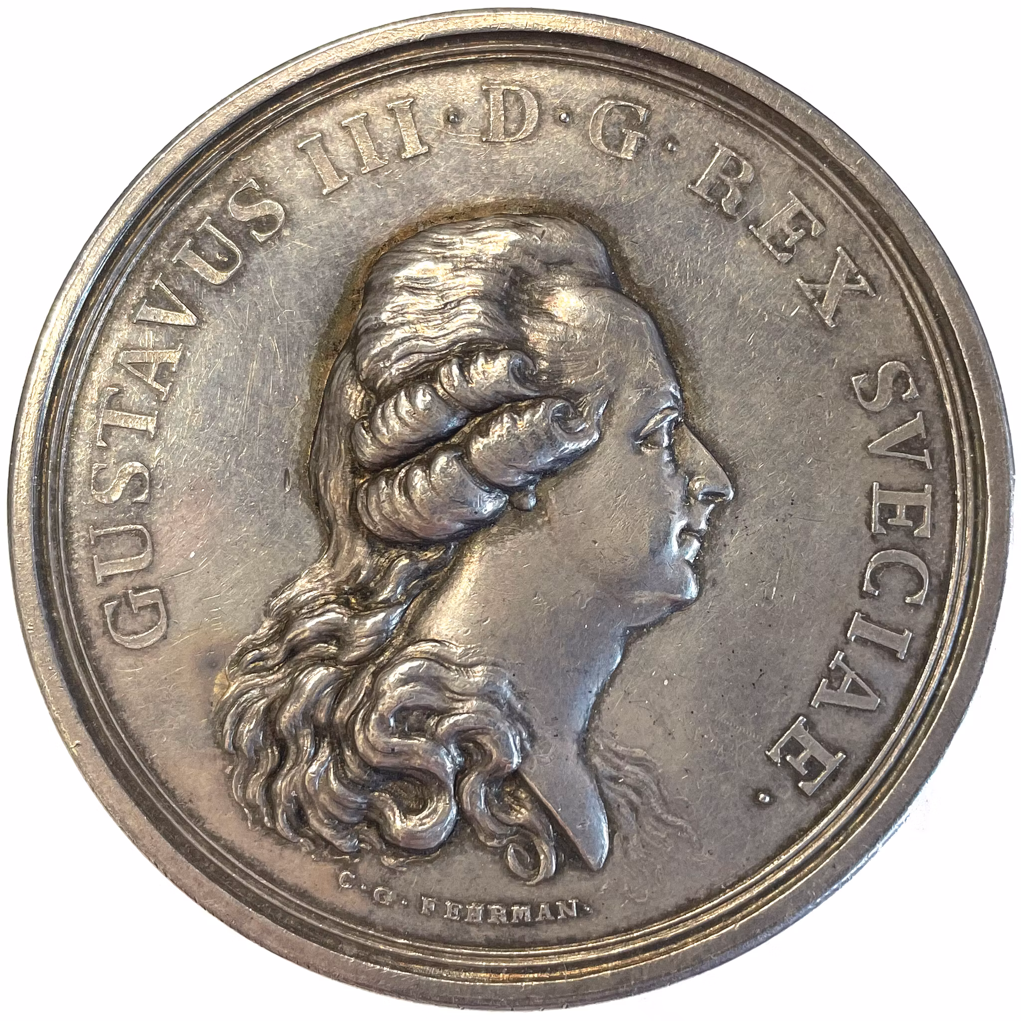 Gustav III räddar Göteborg från den anfallande danska hären i oktober 1788 av Carl Gustaf Fehrman - Historiskt signifikant och sällsynt