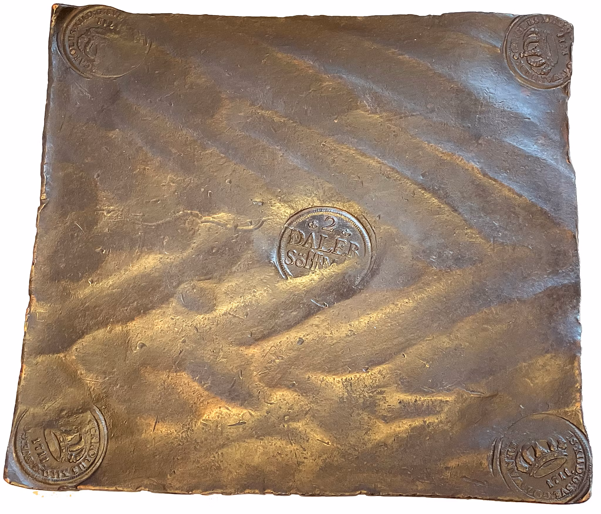 Karl XII - Plåtmynt - 2 Daler SM 1711