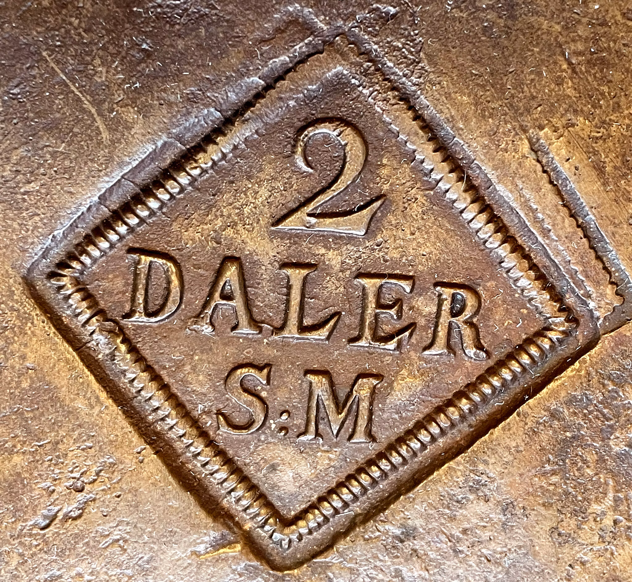 Karl XII - Plåtmynt - 2 Daler SM 1716