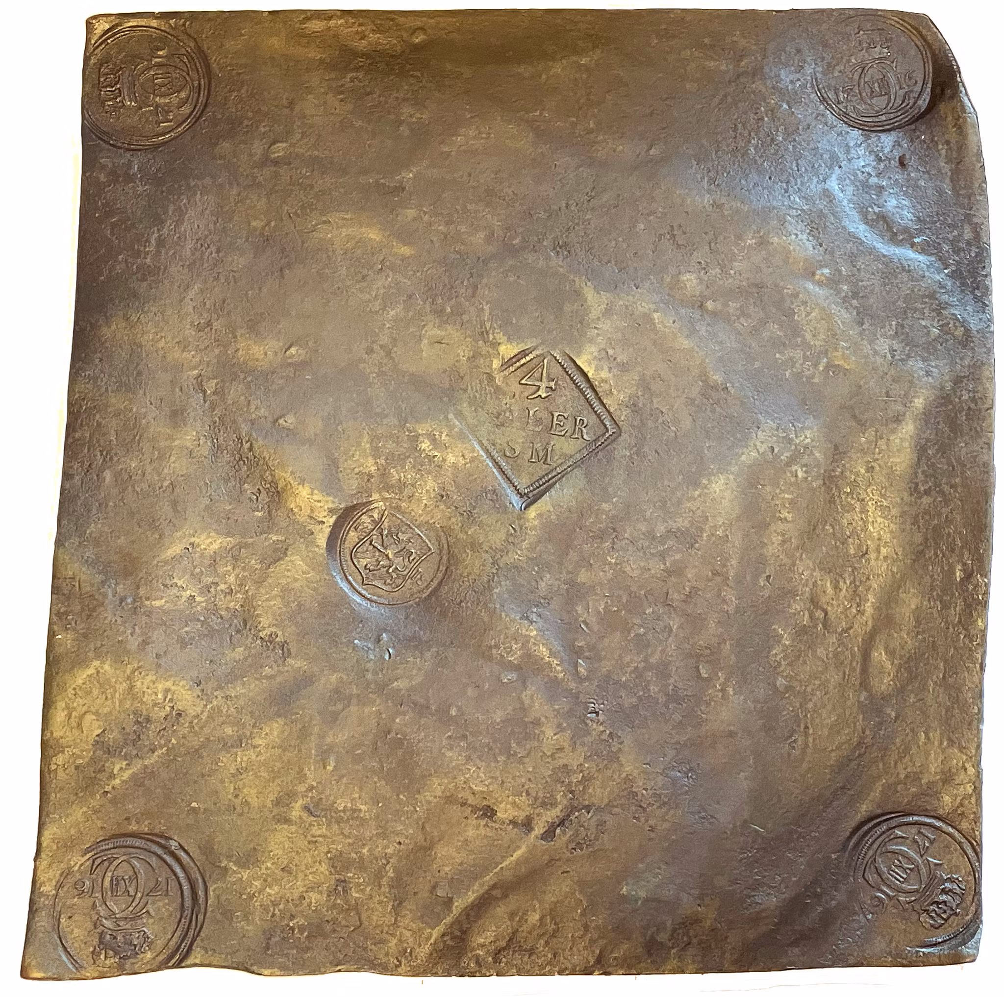 Karl XII - Plåtmynt - 4 Daler SM 1716 - Mycket sällsynt - RR