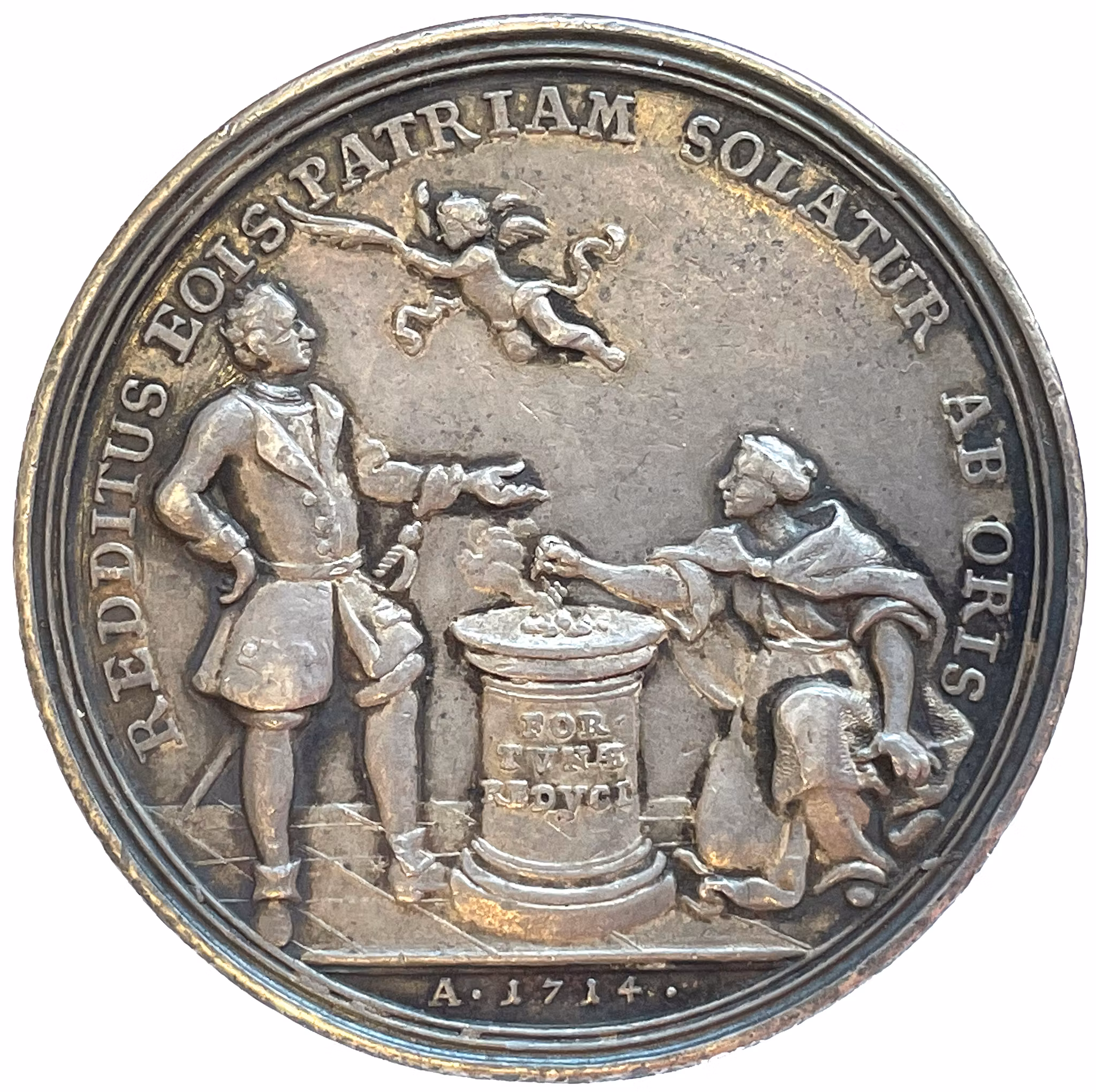 Kungen begiver sig hem från Turkiet 1714 av Müller