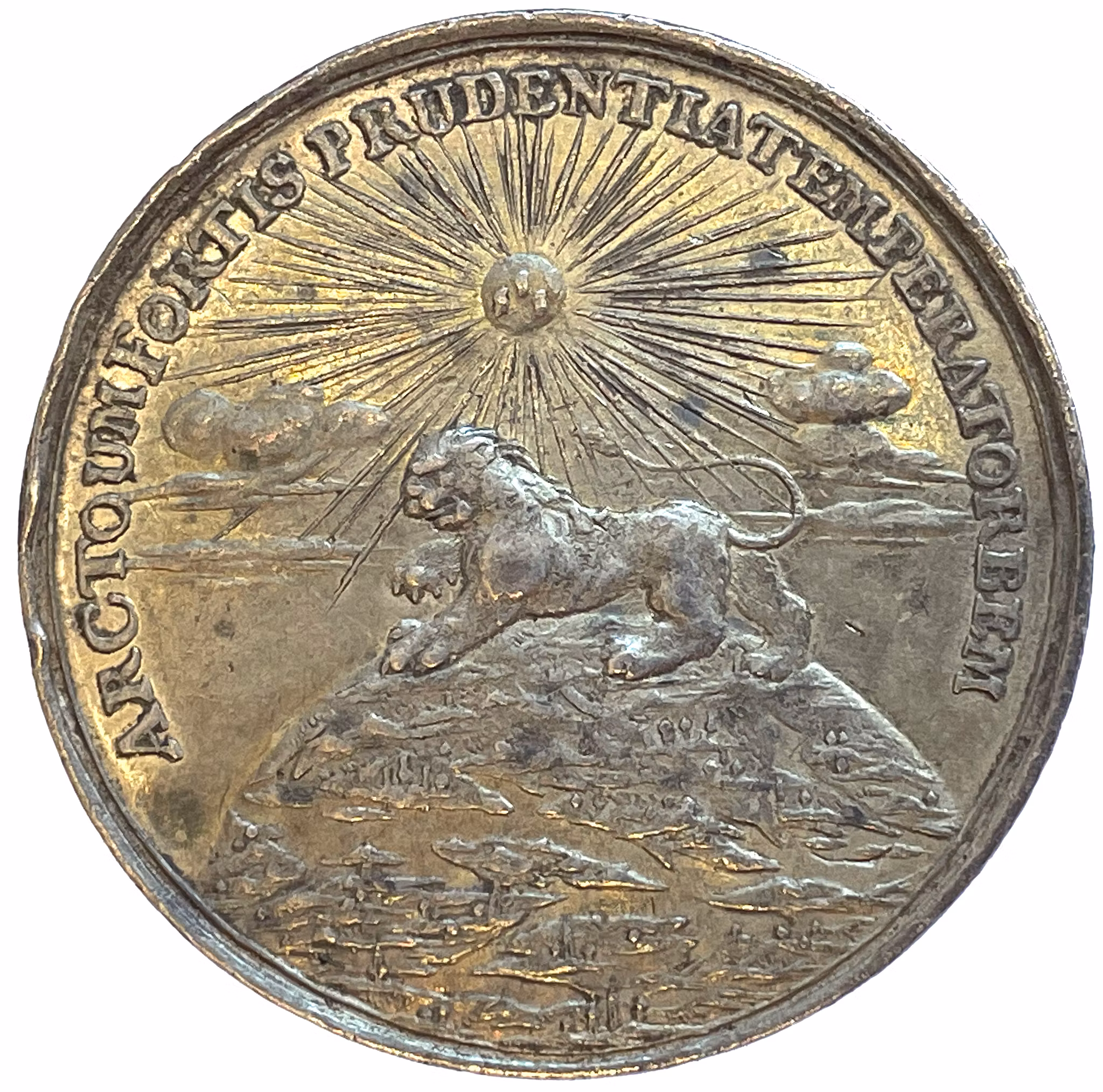 Karl XII - Tvinger Danmark till fred i Traventhal den 18 augusti 1700 av Engelhardt - MYCKET RAR - Ex. Bonde