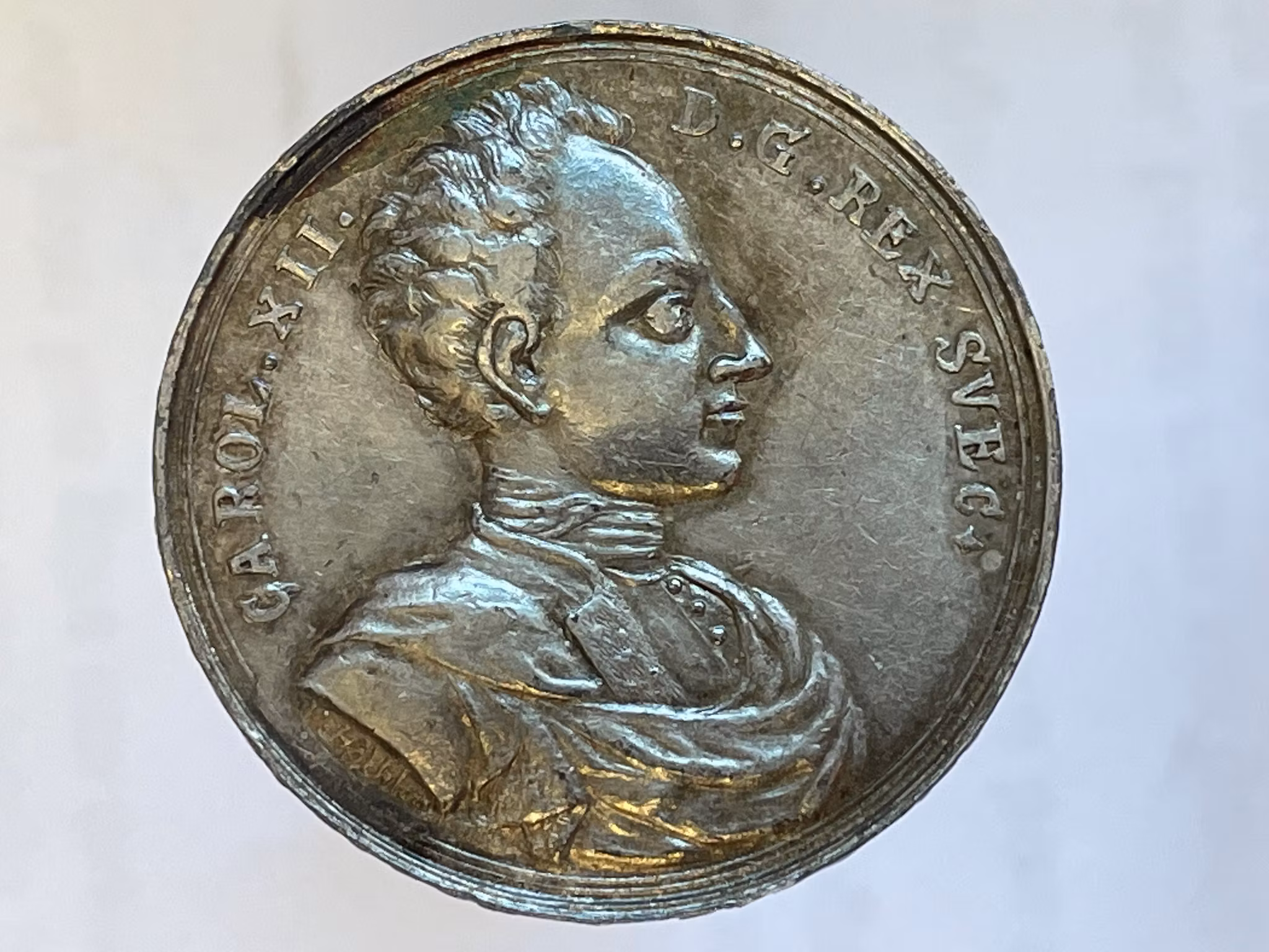 Karl XII:s trupper instängda i Stralsund som bombarderades 1715 av fiendens artilleri av Hachten - MYCKET SÄLLSYNT