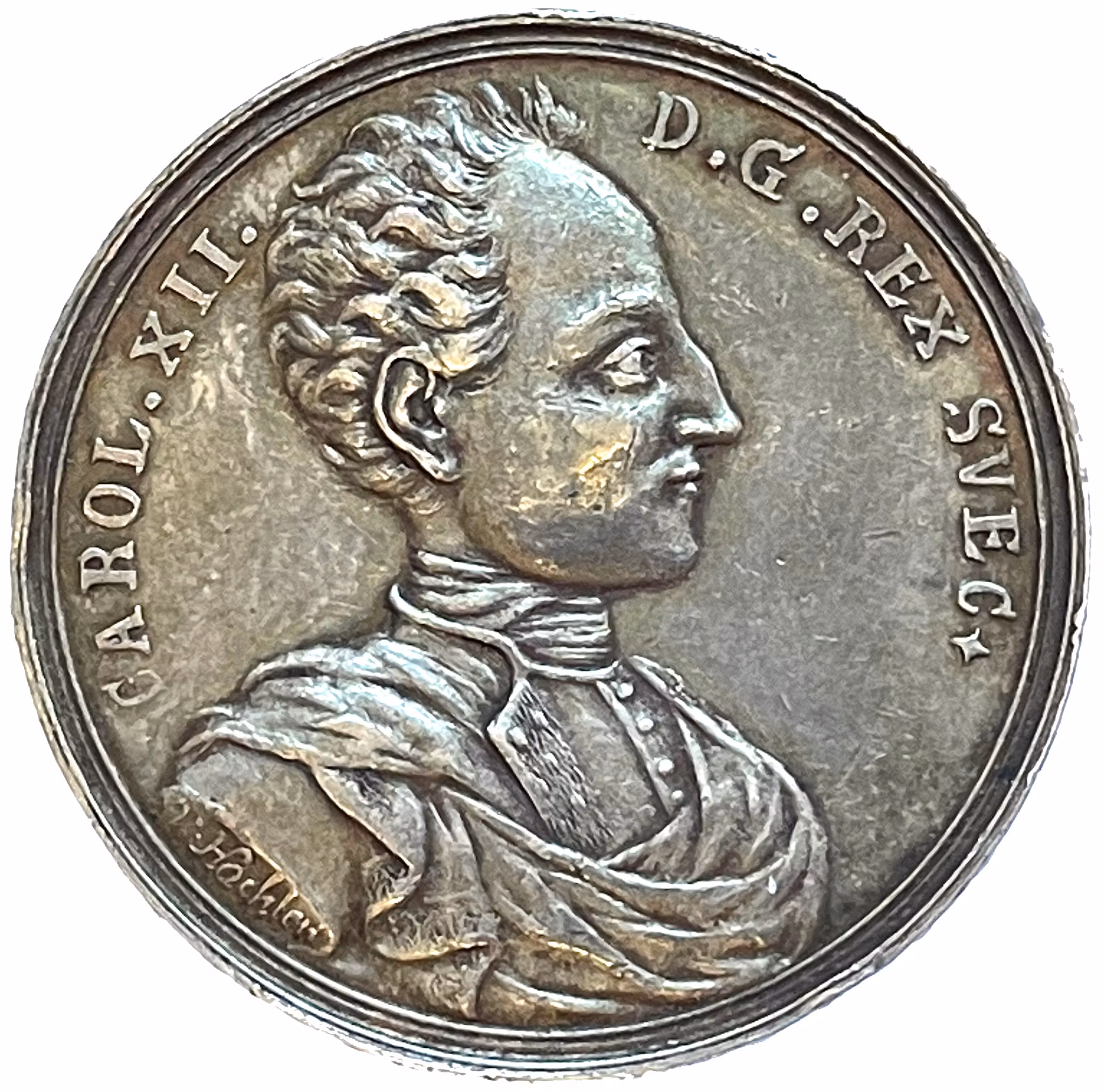 Karl XII:s trupper belägrade i det befästa Stralsund 1715  av Hachten - MYCKET SÄLLSYNT