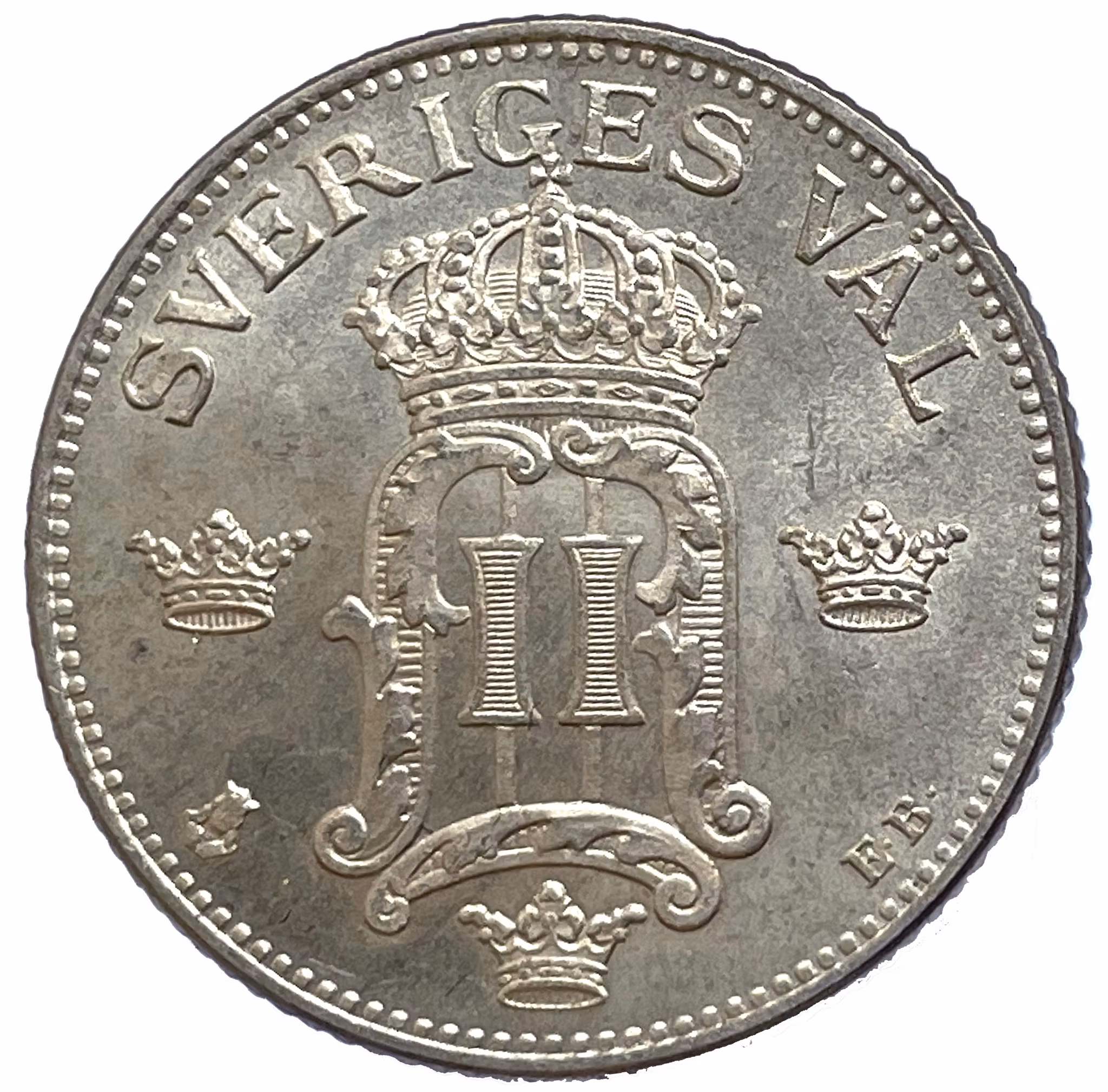 Oskar II - 50 Öre 1907 - Ett vackert ocirkulerat exemplar