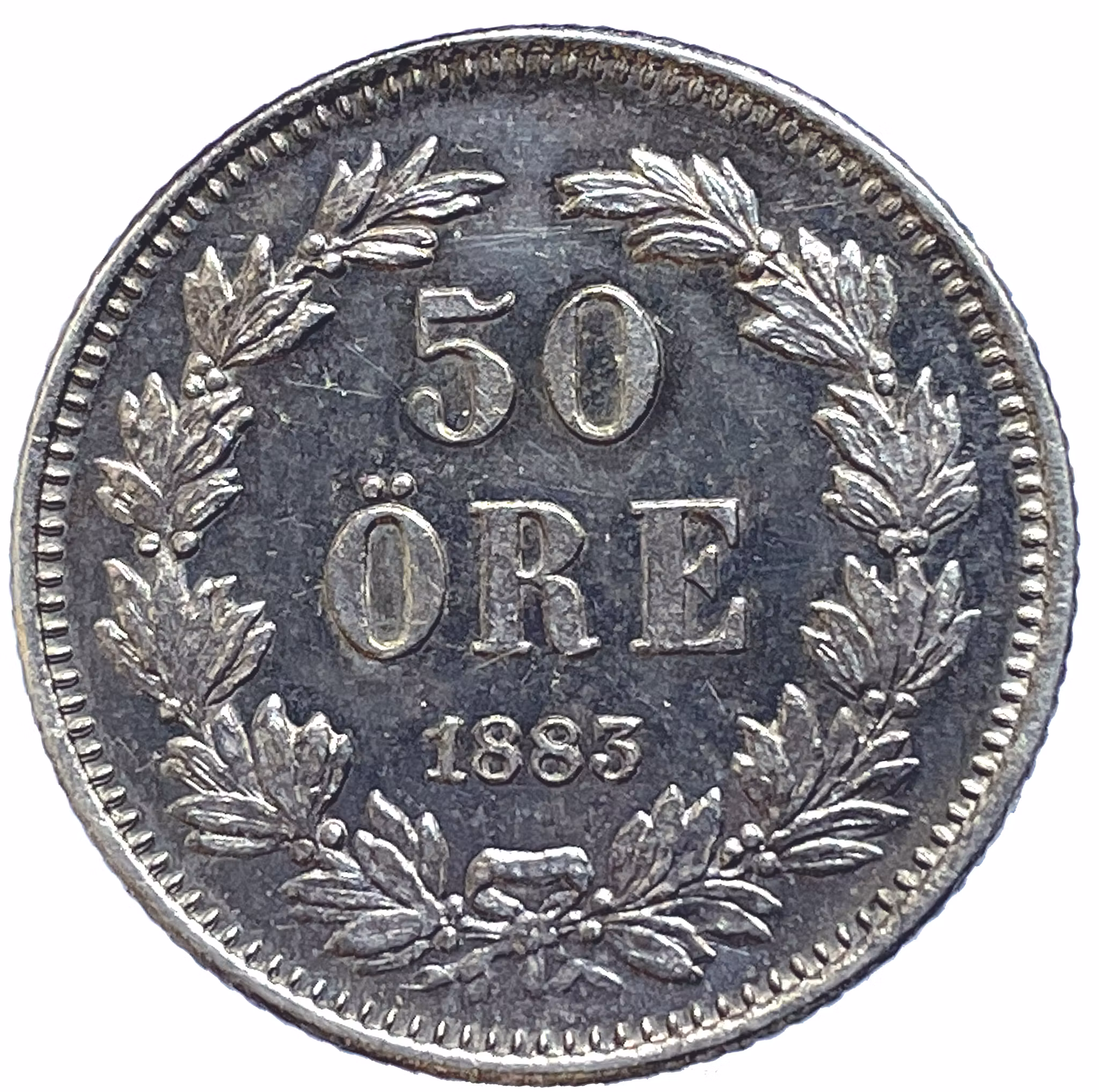 Oskar II - 50 Öre 1883 - Ett vackert exemplar