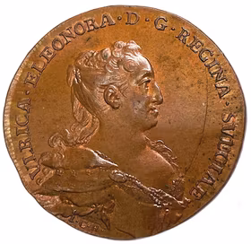 Drottning Ulrika Eleonoras födelsedag den 23 januari 1732 av Johann Carl Hedlinger