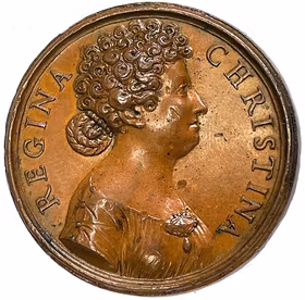 Kristina i Rom ca 1680 - Drottningens ringaktning av det jordiska och längtan efter något fullkomligare av Guglielmada