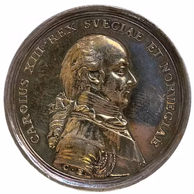 Karl XIII - 50-års jubileum som Praeses Illustris i Kungliga vetenskaps societeten i Uppsala 1815 av Carl Enhörning