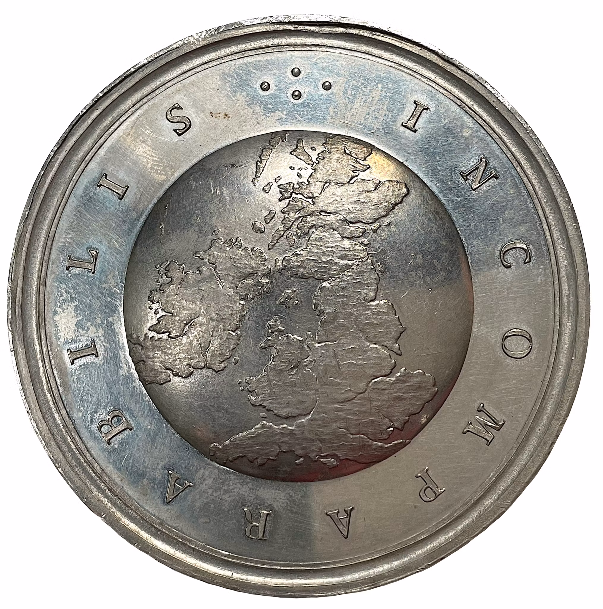 England, George II:s death 1760 - Excessively rare and extremely fine by Johann Carl Hedlinger