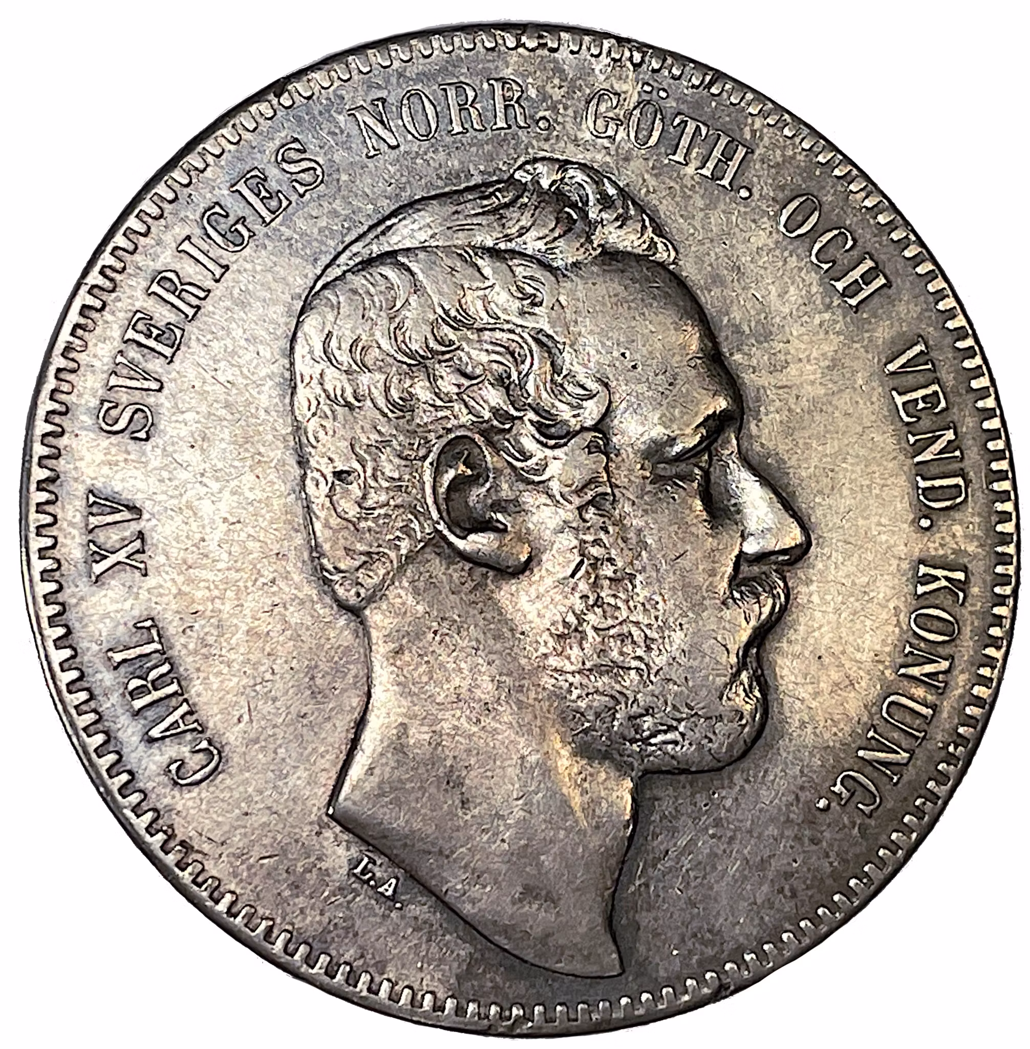 Karl XV, 4 Riksdaler riksmynt 1870