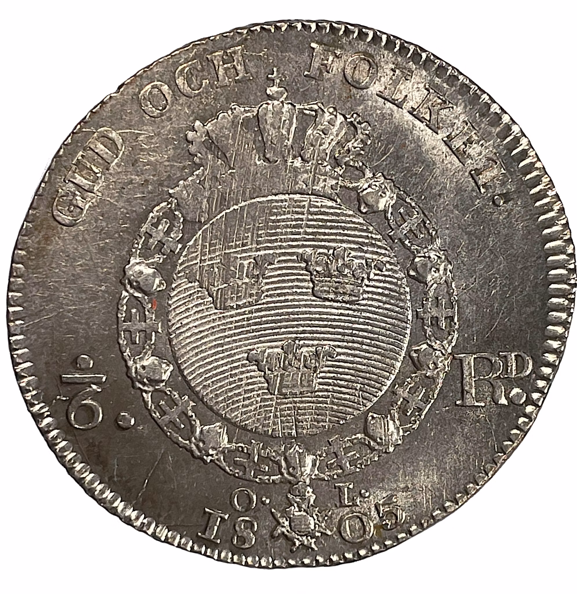 Gustav IV Adolf, 1/6 Riksdaler 1805