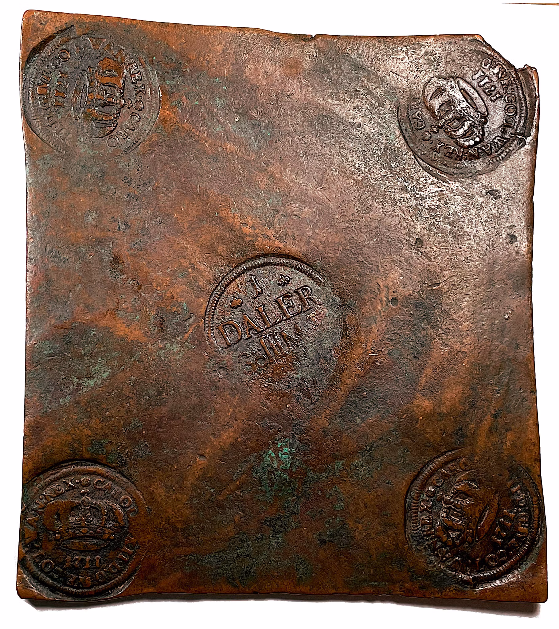 Karl XII - Plåtmynt 1 Daler SM 1711 - Ett tilltalande exemplar