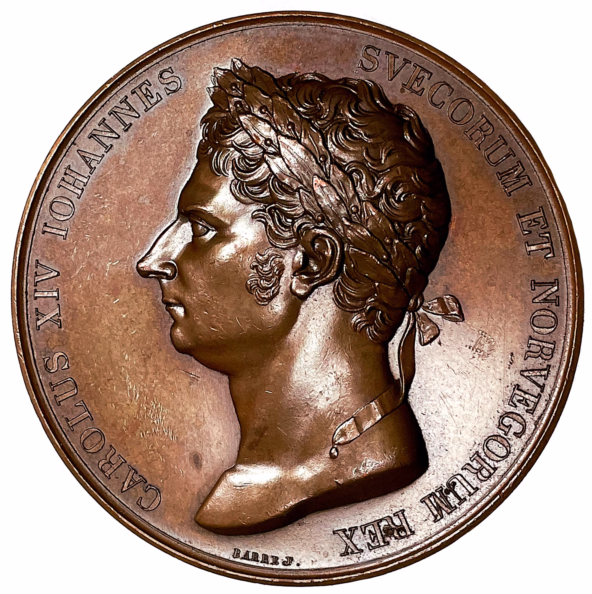 Karl XIV Johan låter avtäcka Karl XIII:s staty den 7 november 1821 i Kungsträdgården i Stockholm av Barre