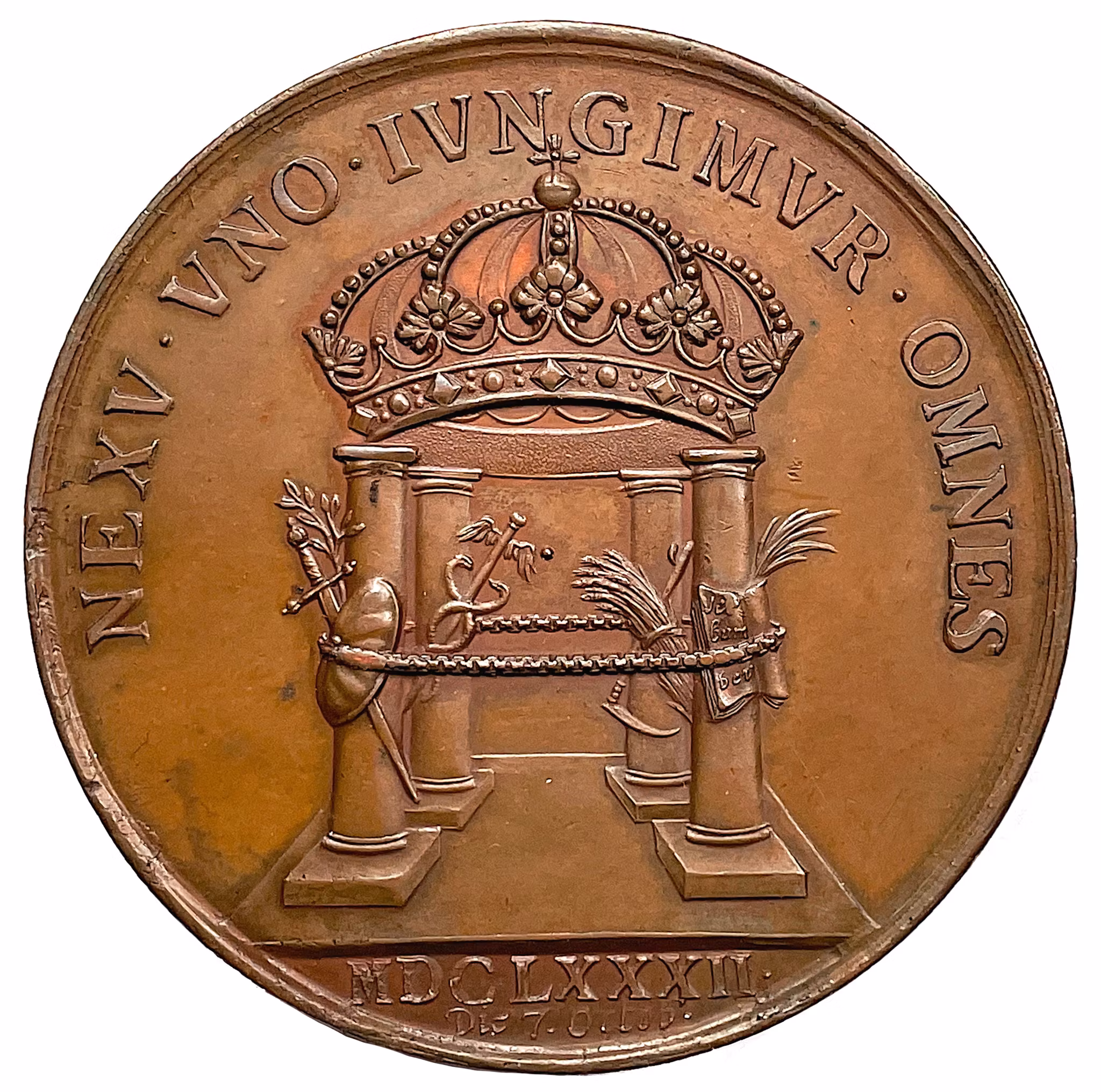 Karl XI - Enighet mellan konungen och ständerna vid 1682-års rikstad - MYCKET SÄLLSYNT - RR - Ex. Crona 1937