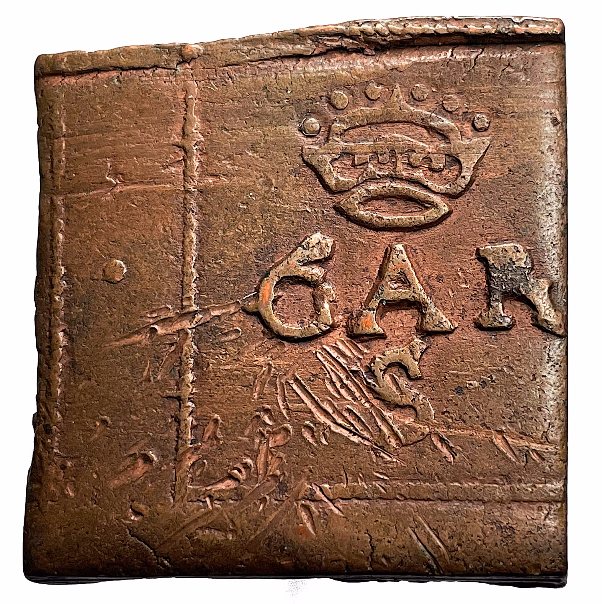 Gustav II Adolf - Nyköping - 2 Öre klipping 1626 - Ett ovanligt skarpt och tilltalande exemplar