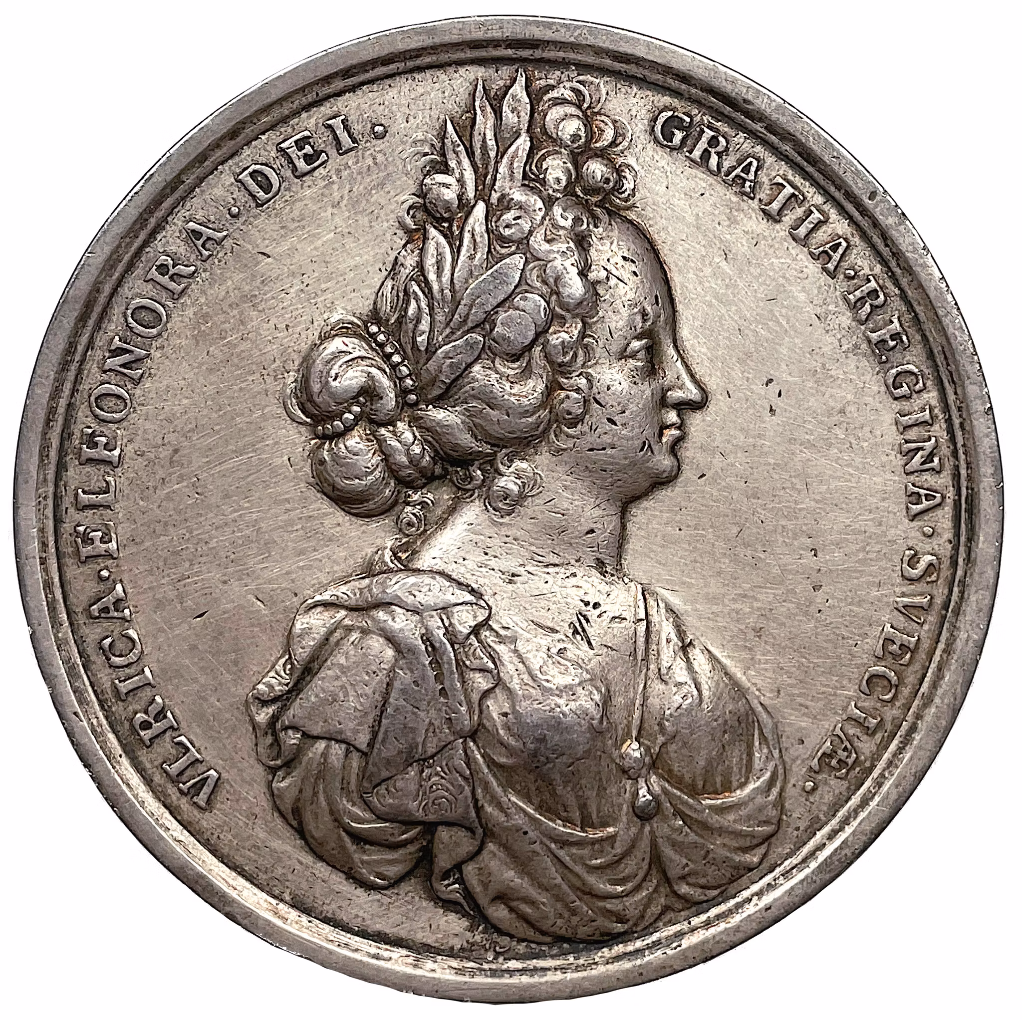 Karl XI med sin drottning Ulrika Eleonora d:ä - 1690 - 5 kända exemplar i privat ägo - Präglad i 4 Riksdalers vikt av Arvid Karlsteen