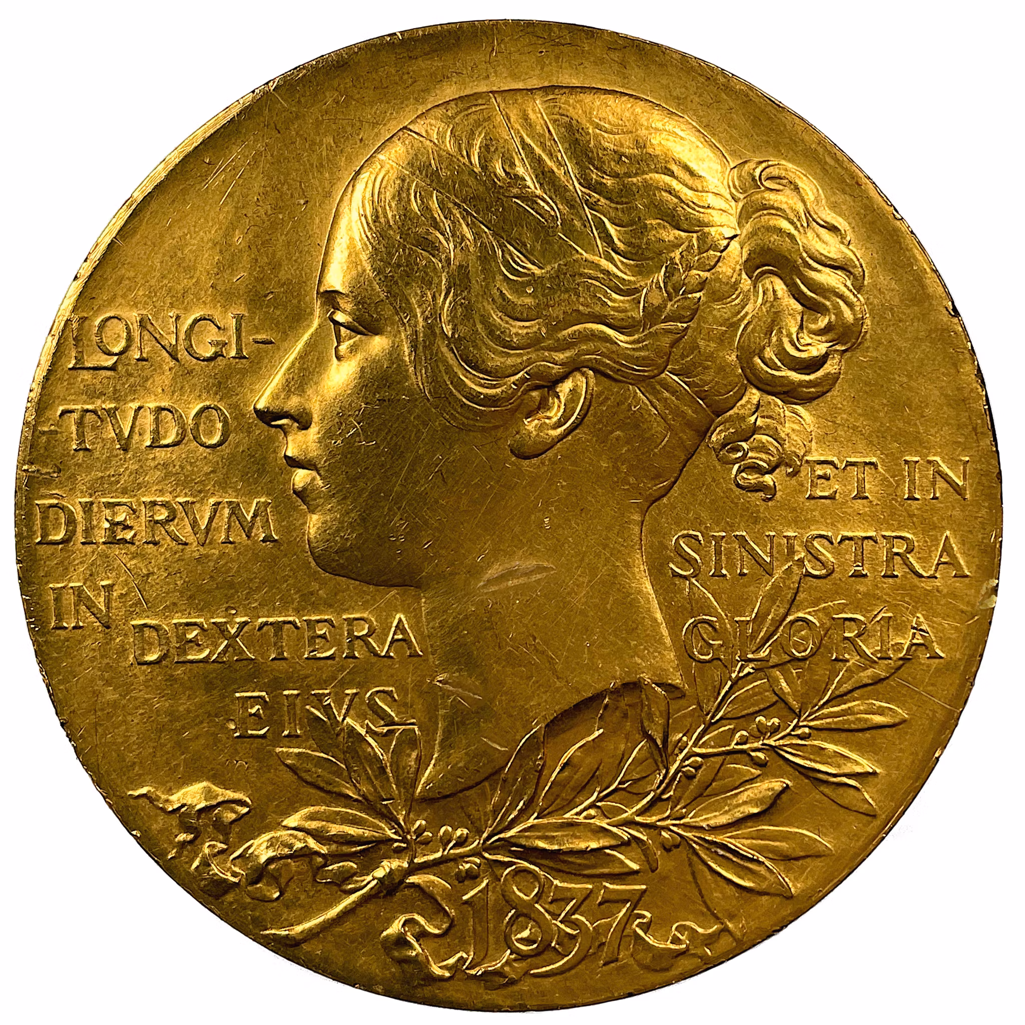 Drottning Viktorias 60-års diamant jubileum 1837-1897 - Massiv guldmedalj