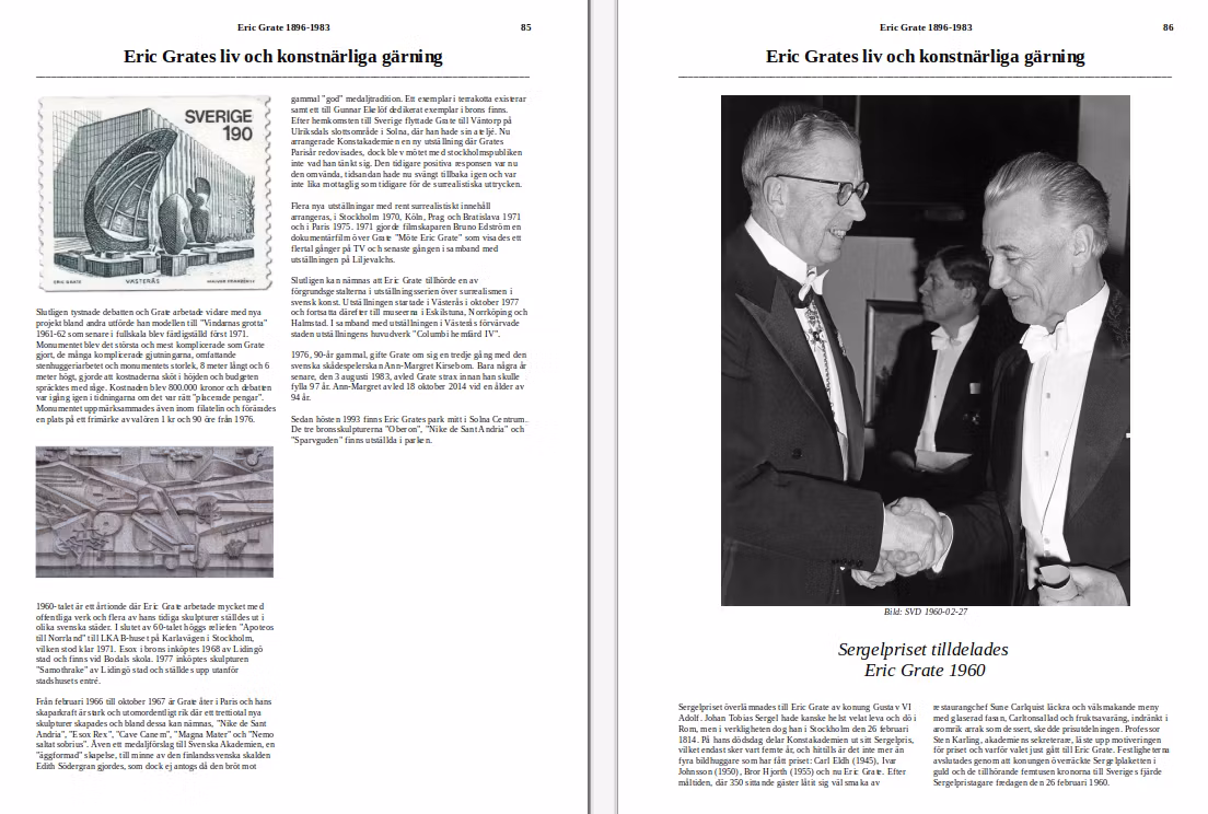 Medaljer och konstnärer - En annorlunda bok - 414 sidor - Färg - A4 - Inbunden - Nominerad till bästa numismatiska bok i världen av IAPN!