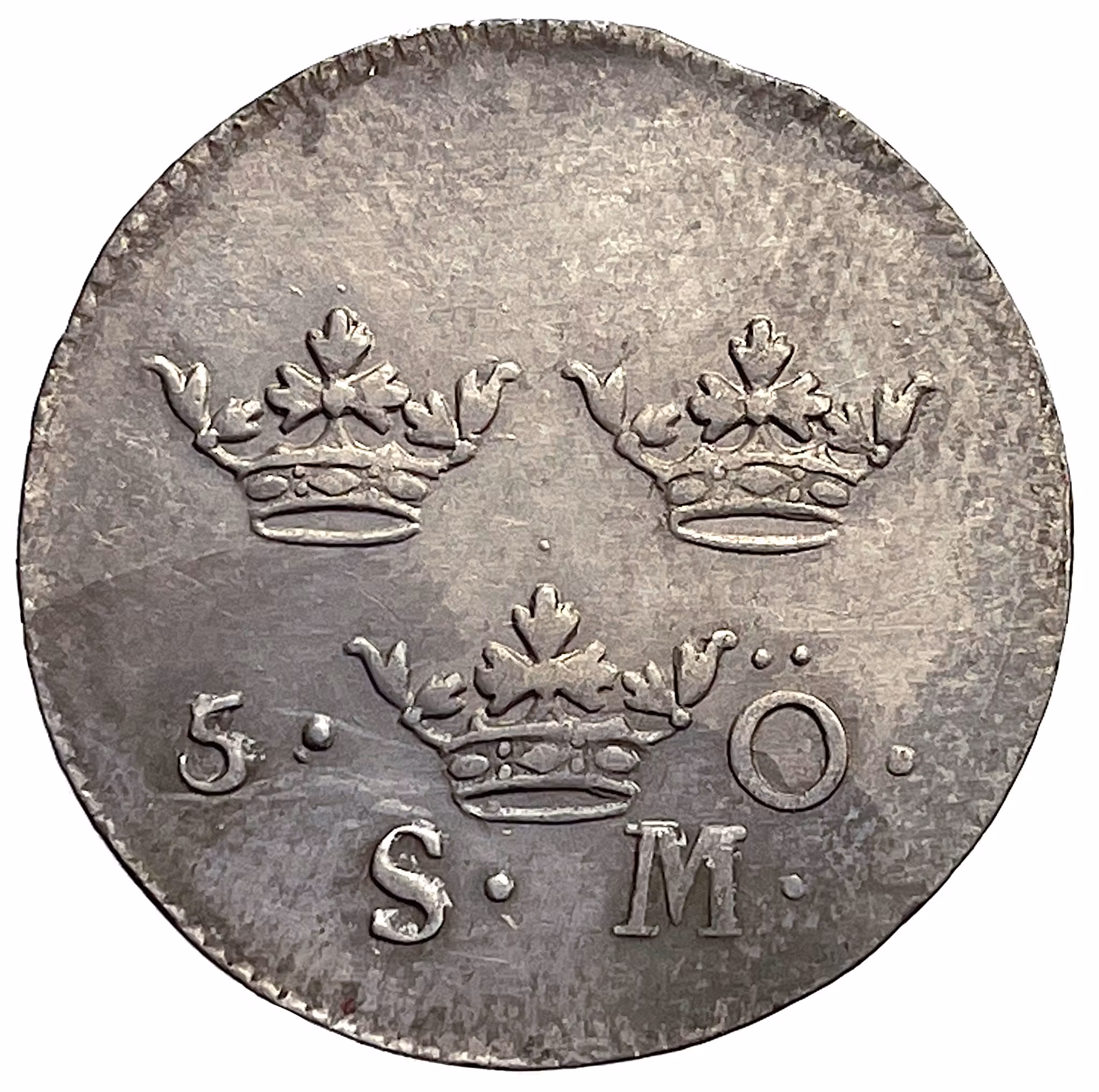 Fredrik - 5 Öre SM 1730, utan MM - Ett vackert och välpräglat exemplar