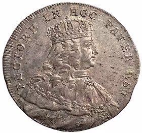 Adolf Fredrik, 2Mark 1751 - Kastmynt till konungens kröning  - Ett vackert exemplar med skärpa i porträttet