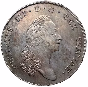 Gustav III - Riksdaler 1792