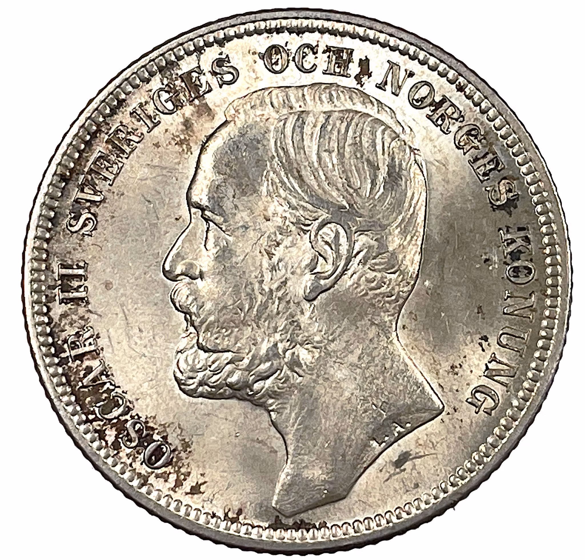 Oskar II - 1 Krona 1904 - Ett vackert ocirkulerat exemplar