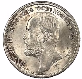 Oskar II - 1 Krona 1904 - Ett vackert ocirkulerat exemplar