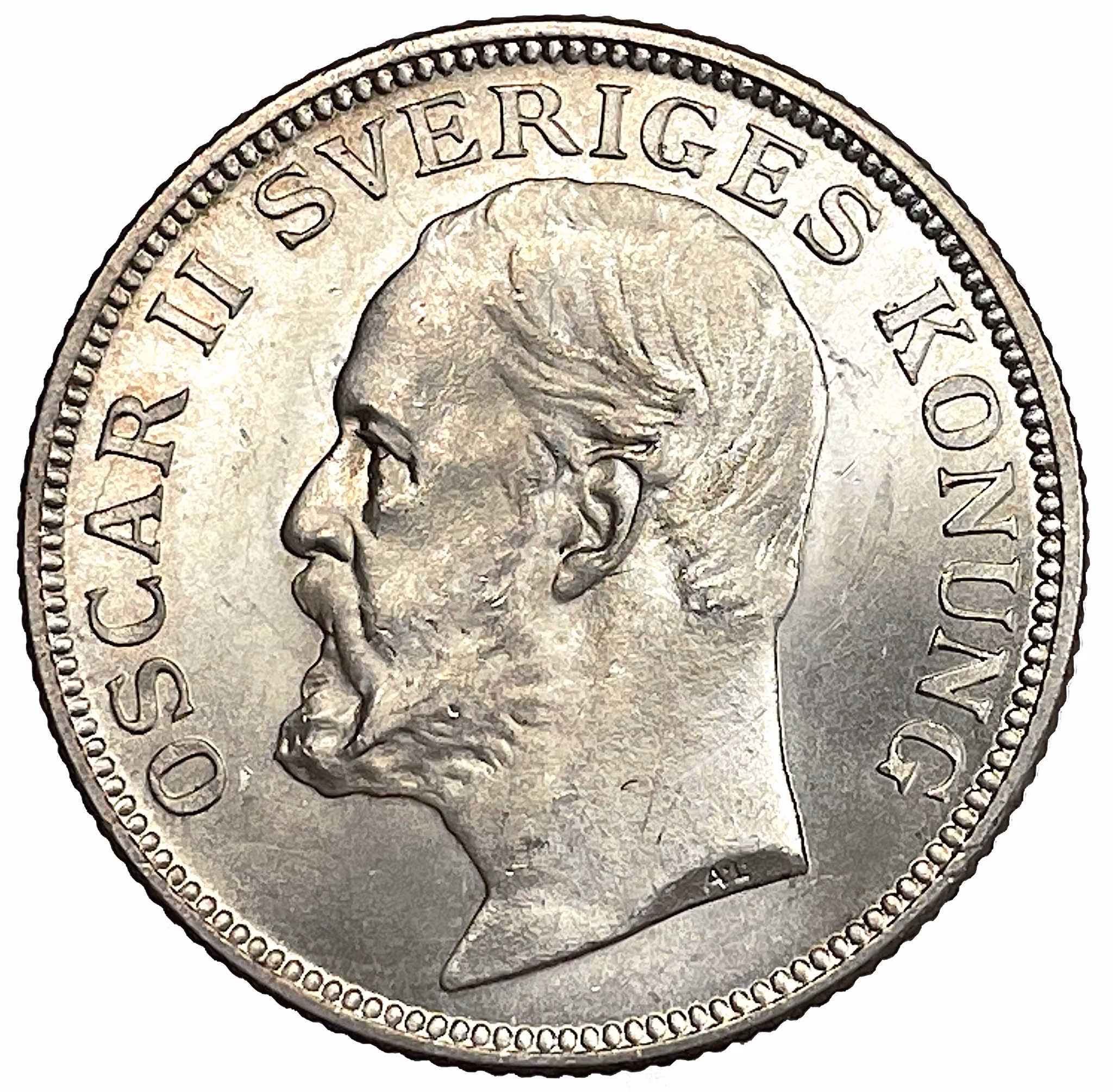 Oskar II - 1 Krona 1906 - Ett ocirkulerat exemplar