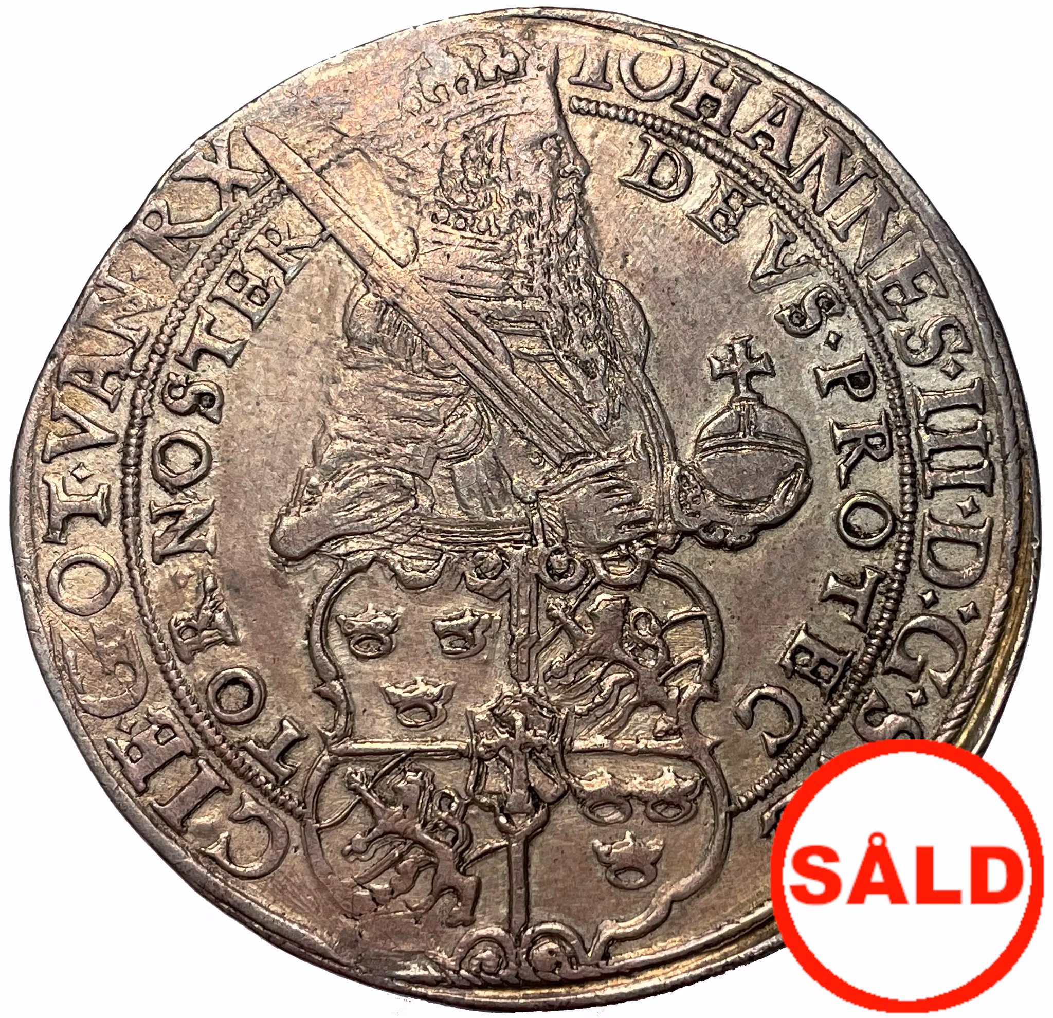 Johan III - Daler 1578 med RX
