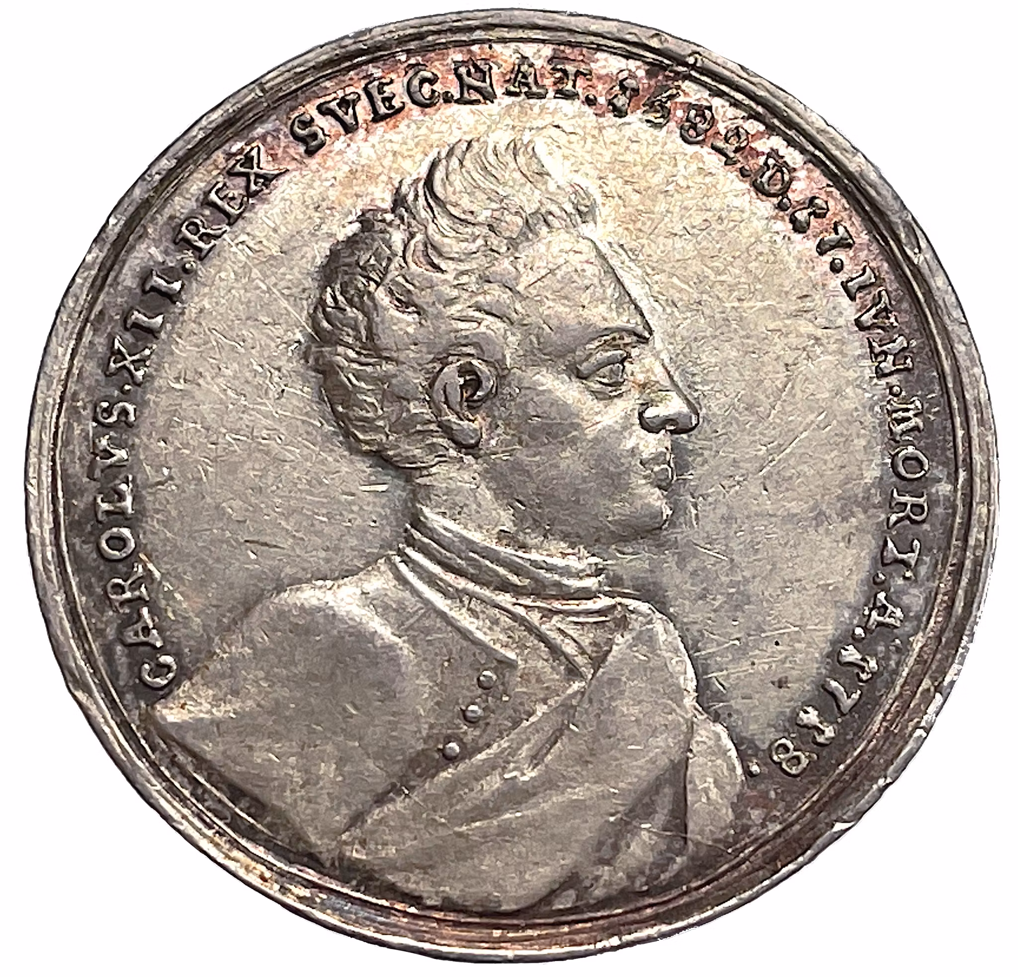 Karl XII:s död under belägringen av Fredriksstens fästning vid Fredrikshall i Norge den 30 november 1718 och begravning i Riddarholmskyrkan i Stockholm den 26 februari 1719