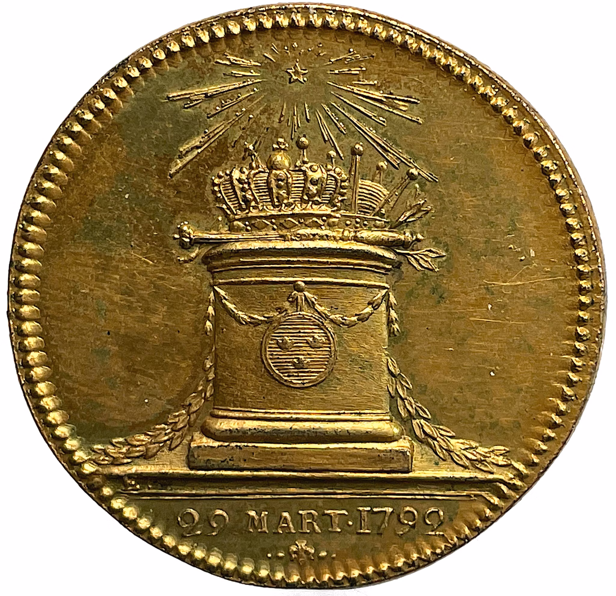 Hertig Karl blir riksföreståndare under Gustav IV Adolfs minderårighet den 29 mars 1792 av Carl Enhörning - Vackert exemplar