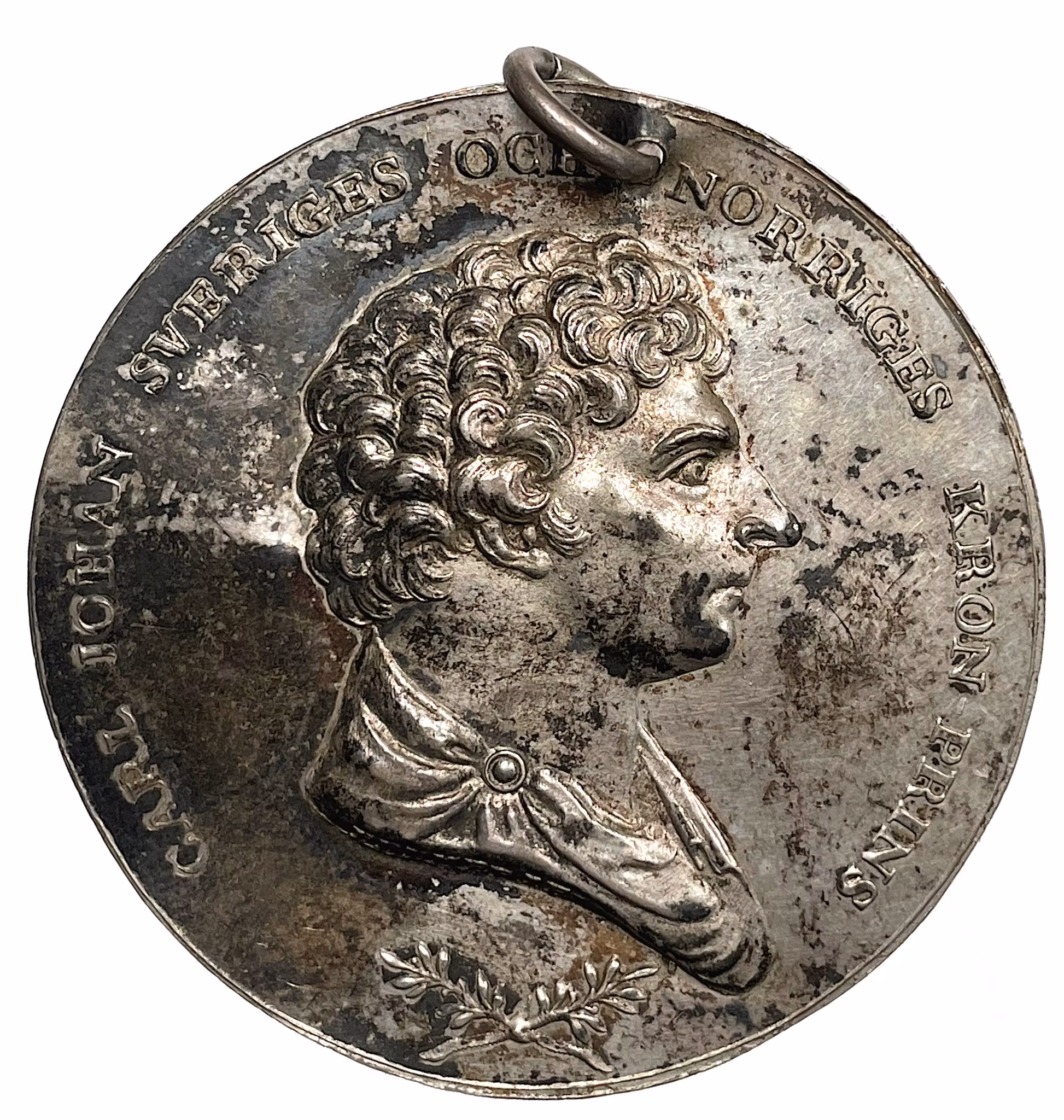Karl XIV Johan som kronprins - Ensidig minnespenning av Mauritz Frumerie - Mycket sällsynt
