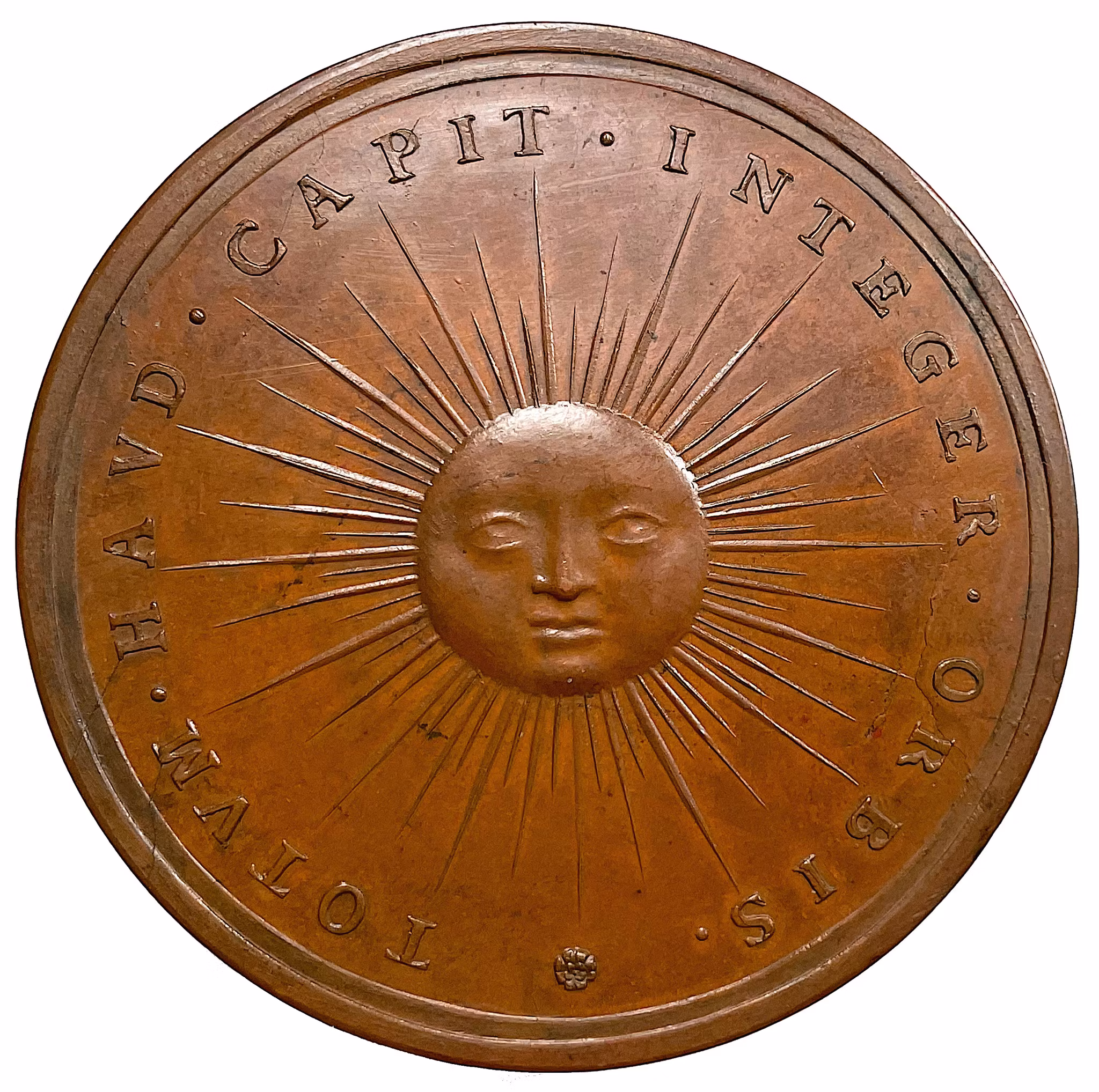 Gustav II Adolfs minne graverad av Arvid Karlsteen 1700 för hans 1:a regentlängd - MYCKET SÄLLSYNT i brons