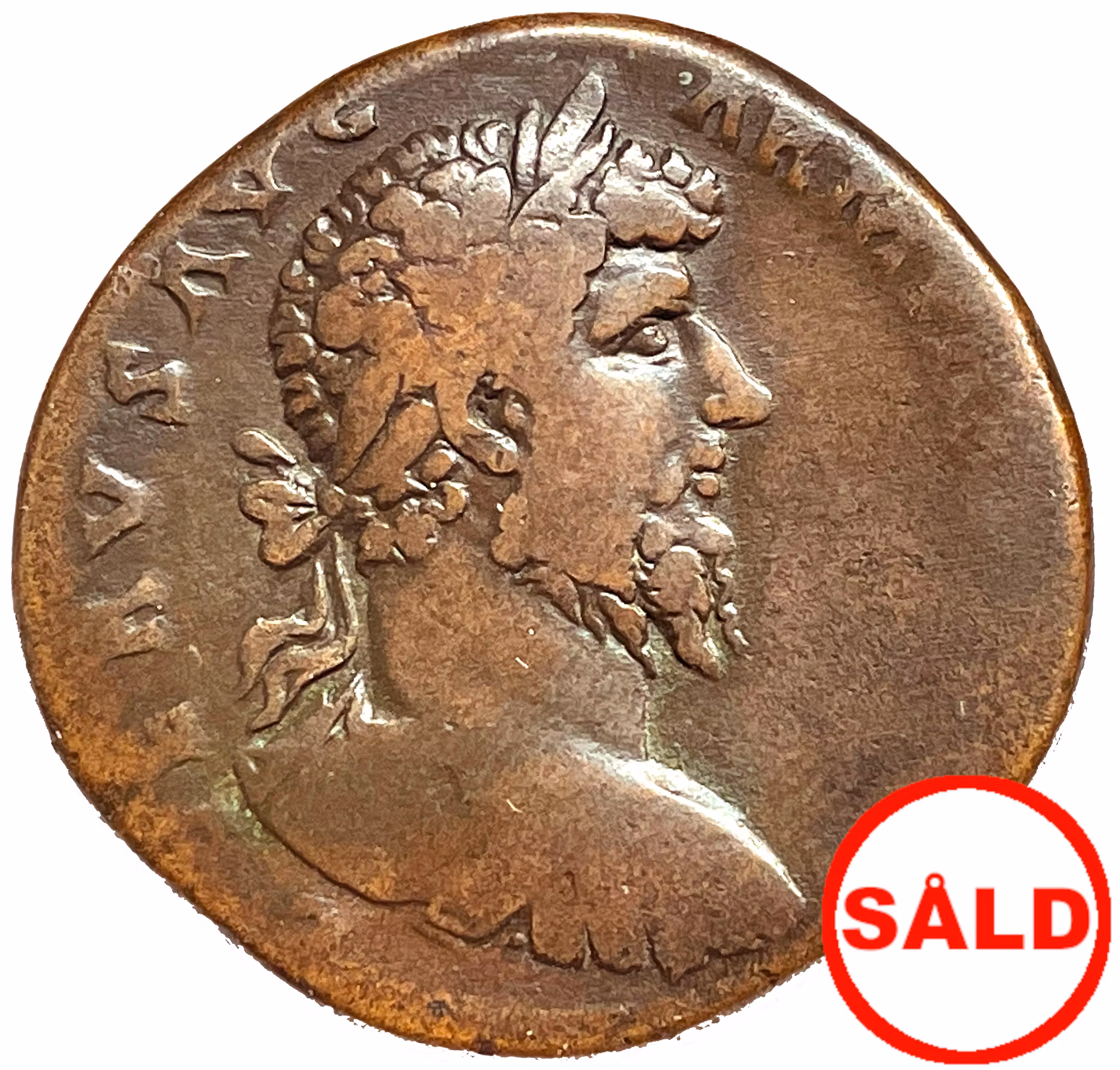 Lusius Verus 161-169 e.Kr, Sestertie sällsynt och charmig