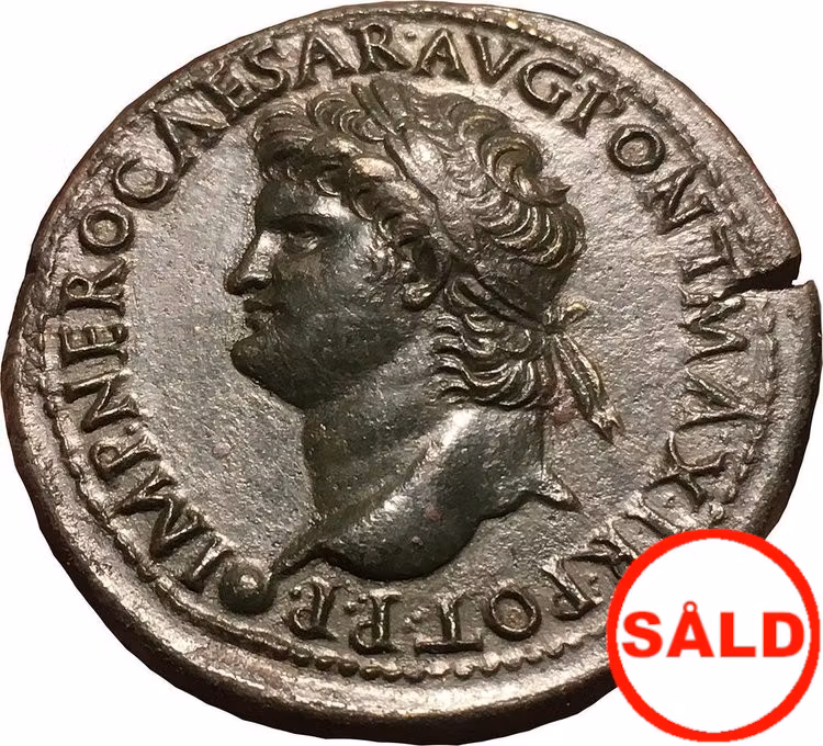Romerska riket, Nero 54-68 e.Kr, Sestertie - BÄSTA EXEMPLARET!