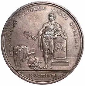 Adolf Fredrik - Rikets ständers banks 100-årsfest  1768 av Gustaf Ljungberger