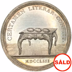 Lovisa Ulrika instiftar Vitterhetsakademien 1753 av Daniel Fehrman - OCIRKULERAT TOPPEXEMPLAR - RR