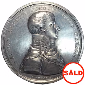 Kronprins Carl August adopterad av Karl XIII och vald till svensk tronföljare den 24 januari 1810 av Carl Enhörning - RR - MYCKET SÄLLSYNT