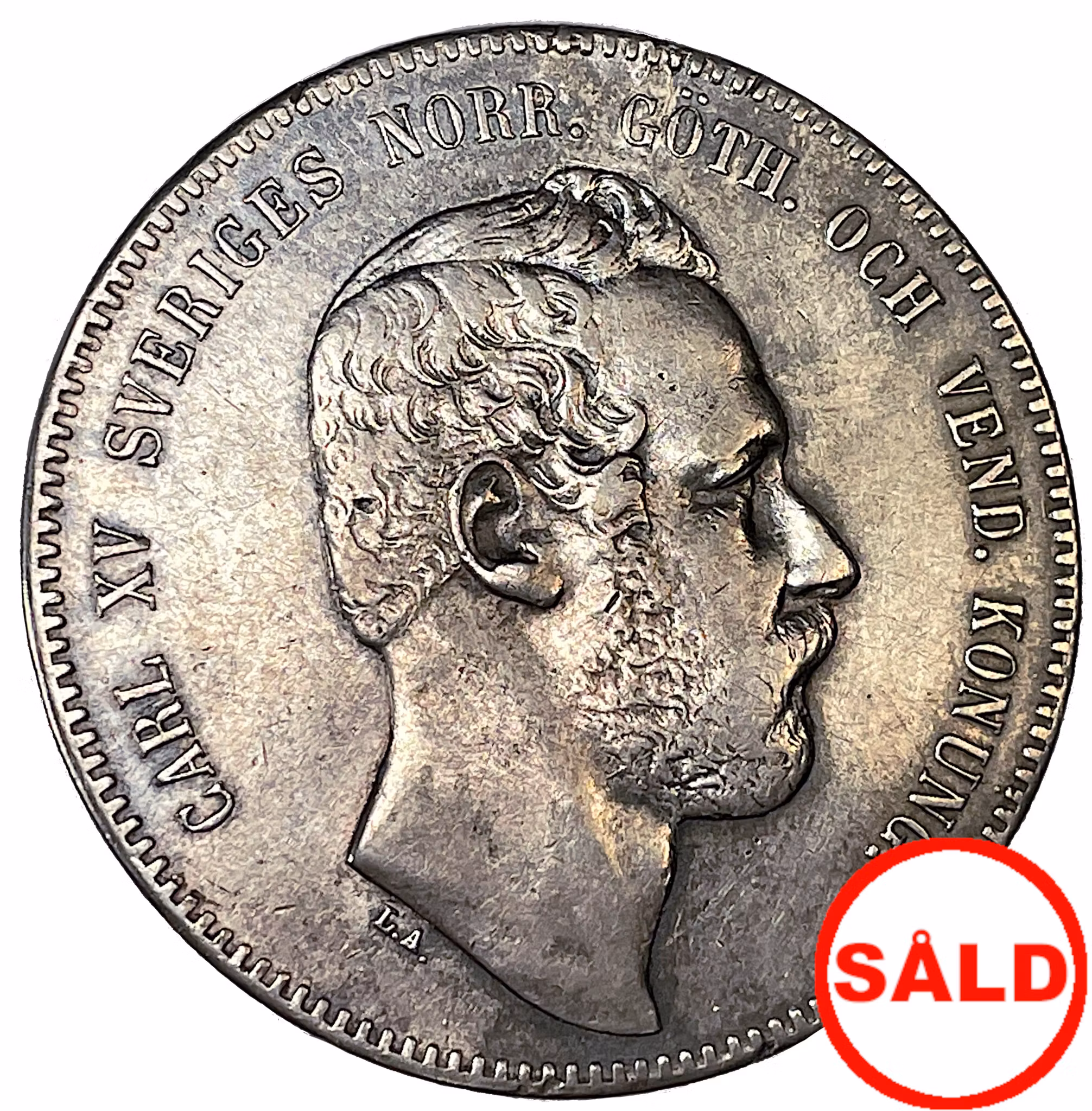 Karl XV, 4 Riksdaler riksmynt 1870