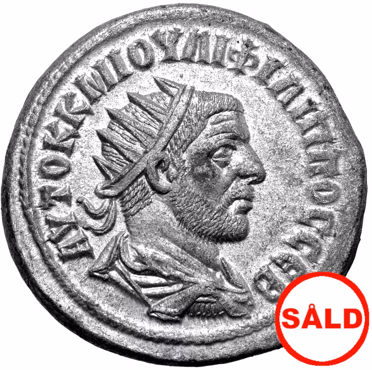 Romerska riket, Philip I 244-249 e.Kr, Seleucis and Pieria, Tetradrachm - Tekniskt ocirkulerad och skarp med fin lyster