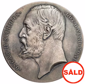 Oskar II - Gumæli grafiska i Göteborg av O. Mark - Mycket sällsynt