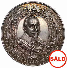 Gustav II Adolf 1631 - Tyska protestanternas glädjebetygelser över konungens segerrika kamp mot trosfienlighetens fiender av Sebastian Dattler